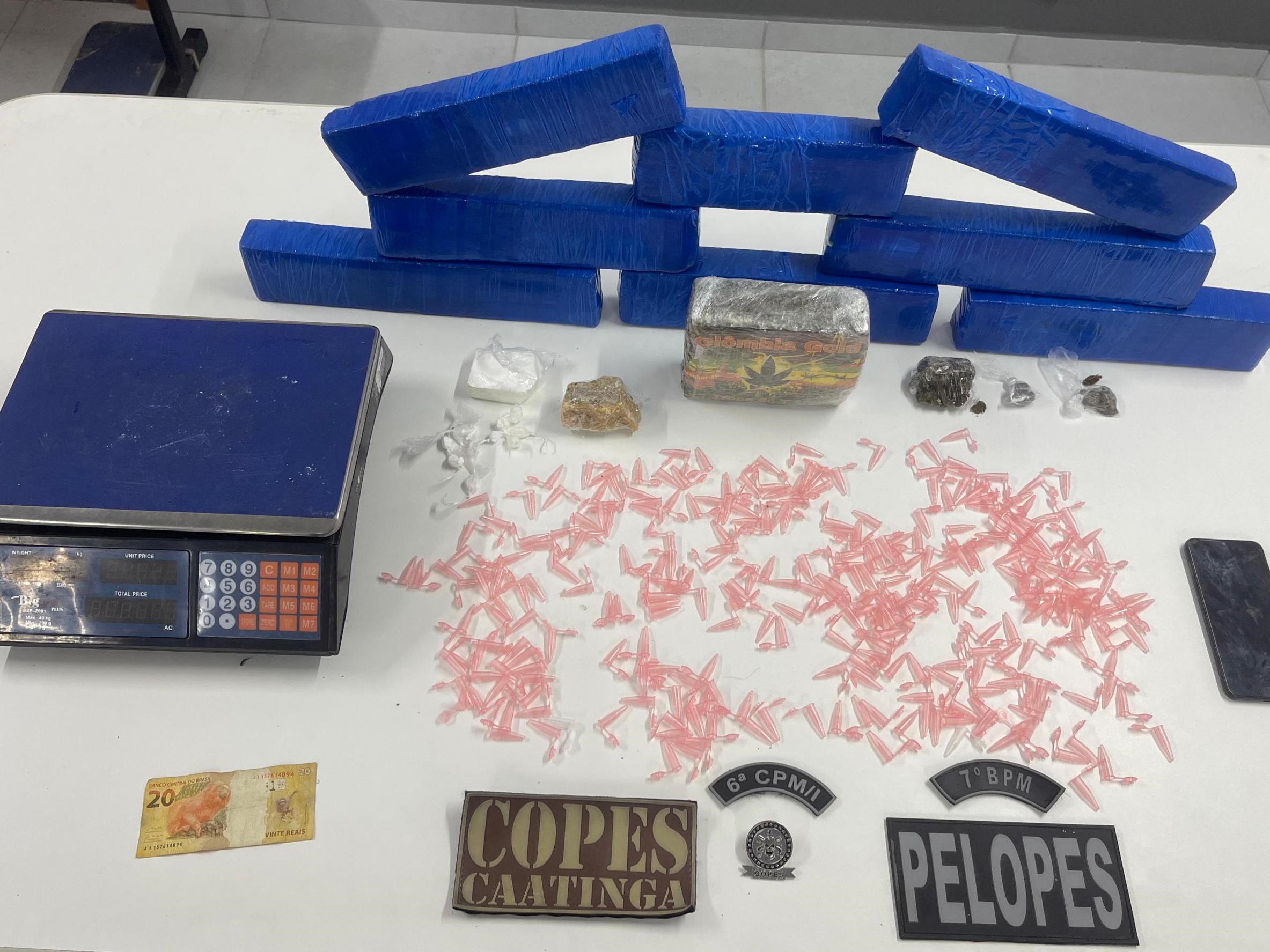 PM apreende mais de dez quilos de drogas em ação no Sertão de Alagoas
