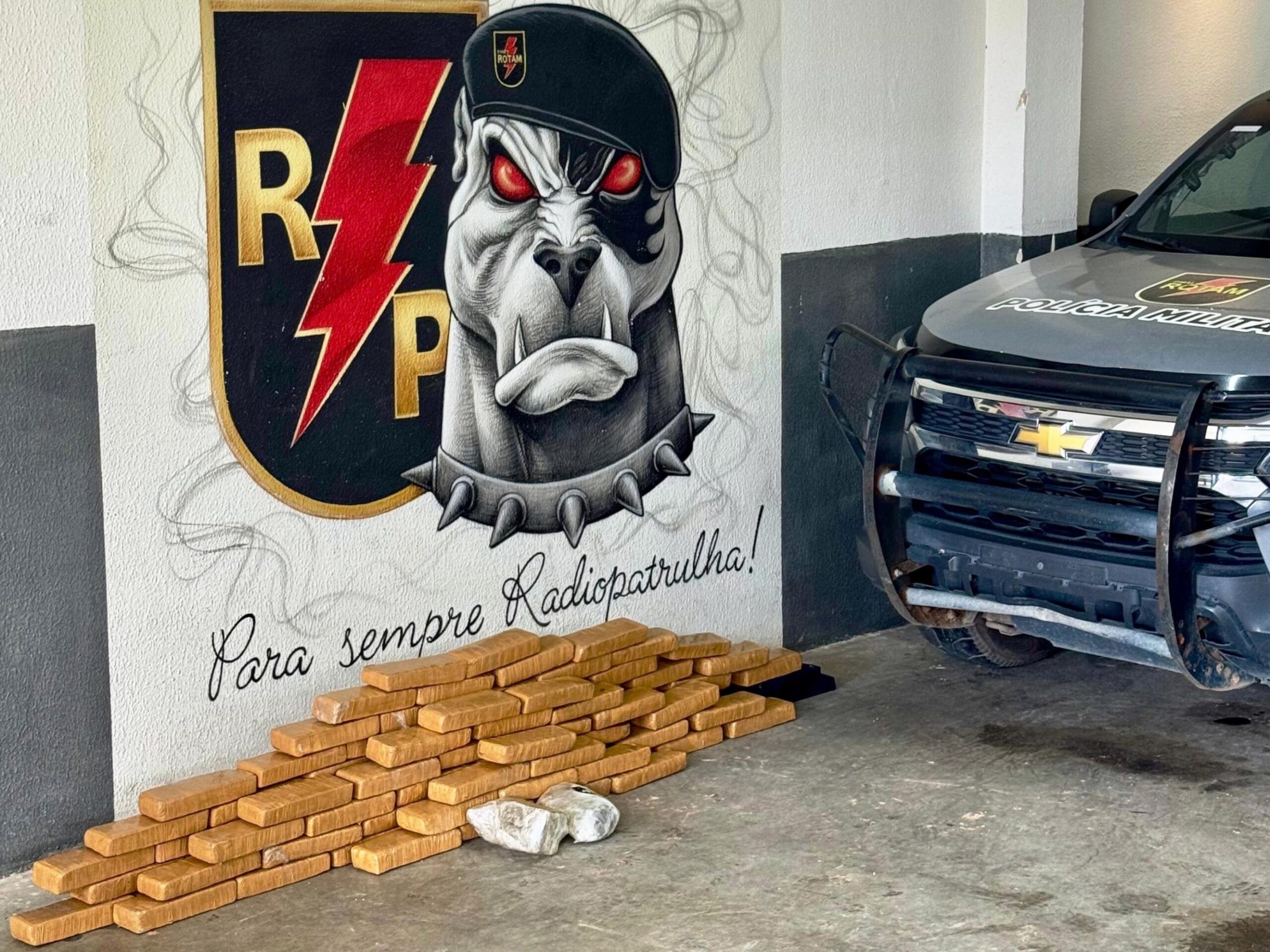PM apreende quase 80 kg de maconha durante operação na Grota do Rafael, em Maceió