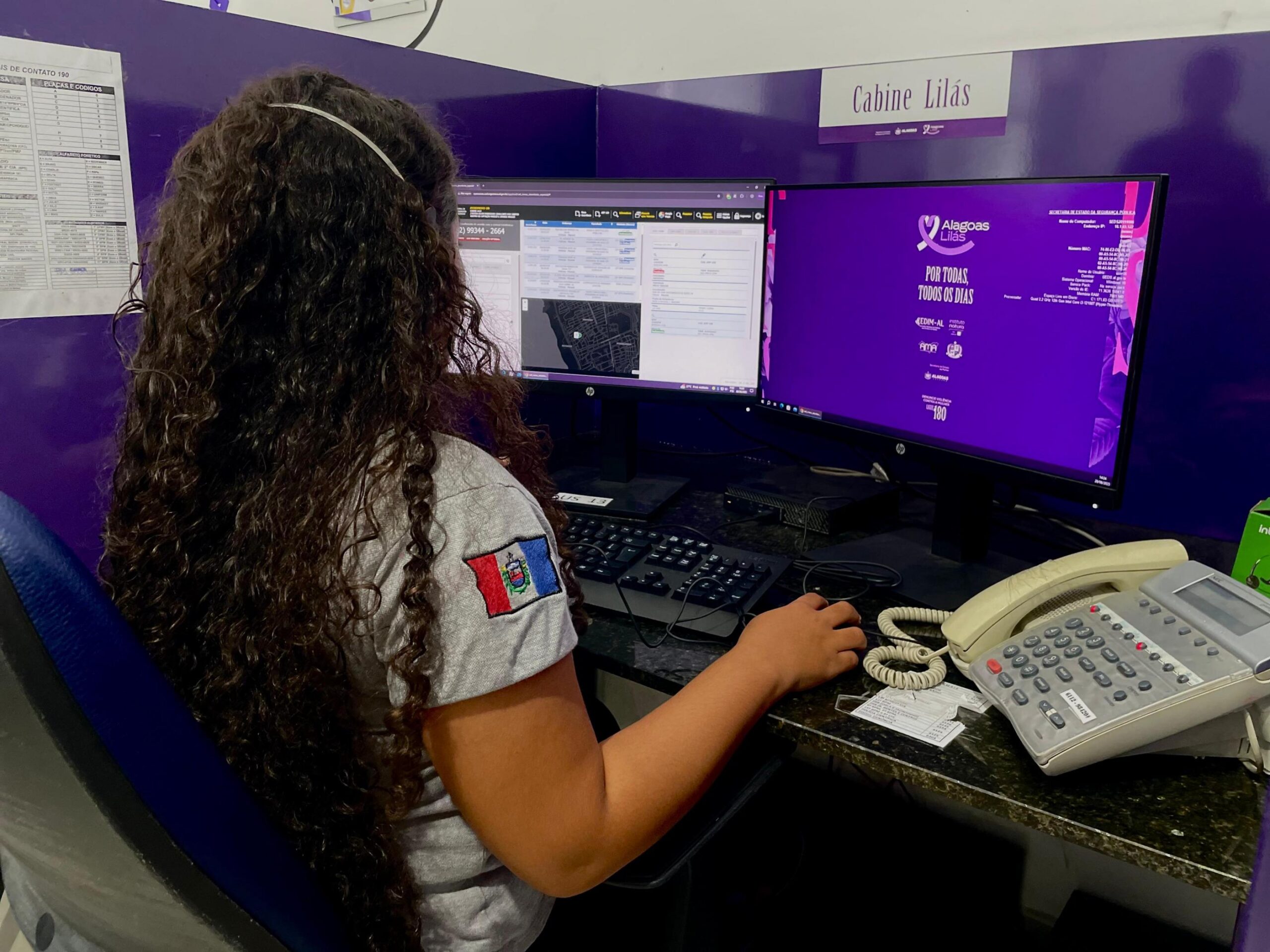 SSP inaugura Cabine Lilás no teleatendimento do 190 para reforçar assistência a mulheres vítimas de violência
